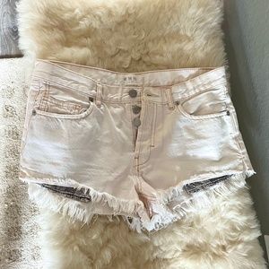 White Denim Shorts